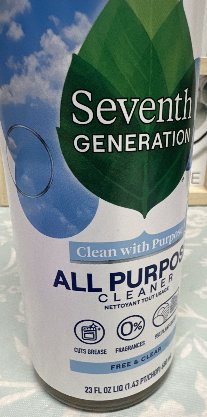 Seventh Generation – All-Purpose Cleaner – Free and Clear 23 fl. oz (Pack of 2)