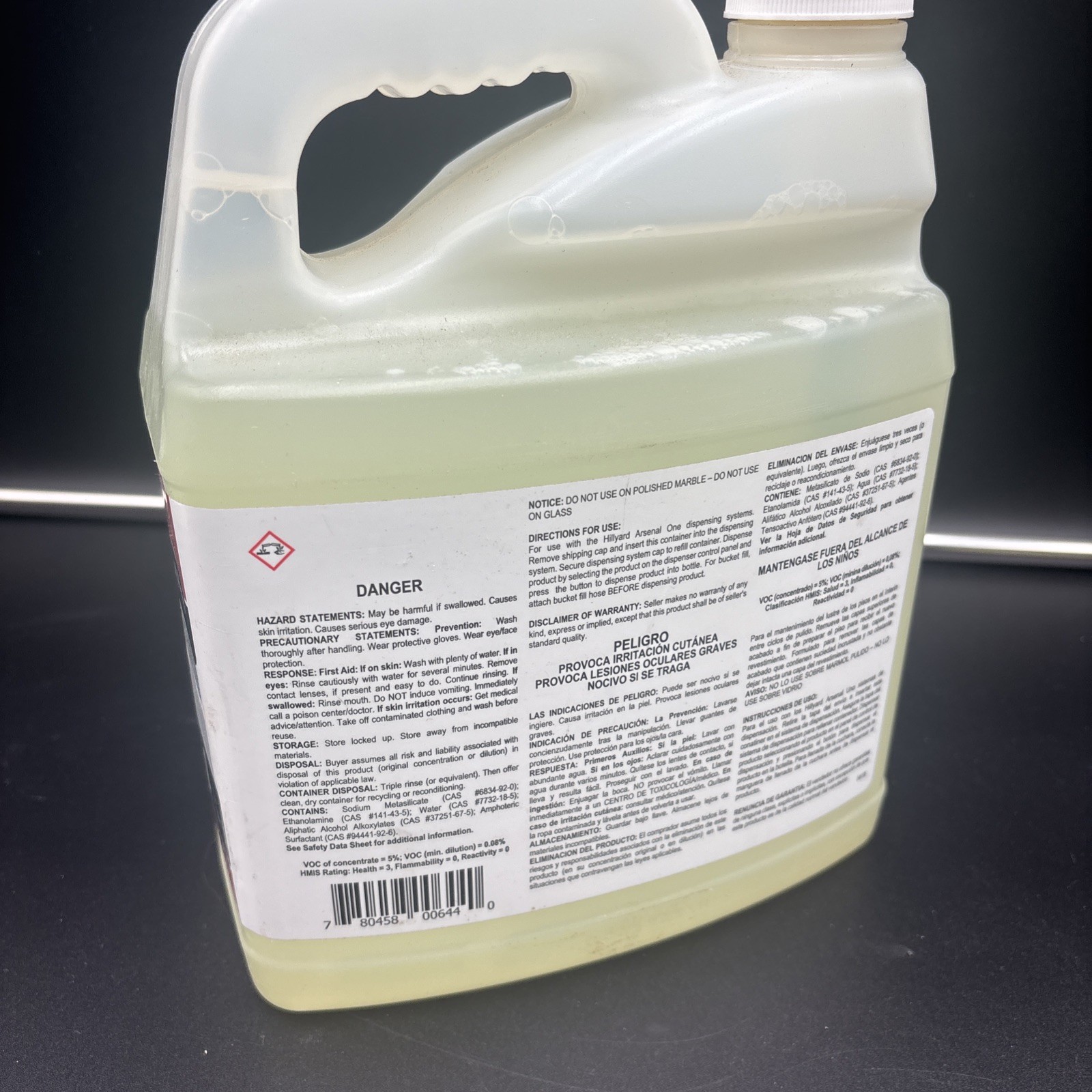 Hillyard Recoat Prep 34 Arsenal 2.5 Liters .66 Gal Remove Top Layer Floor Finish
