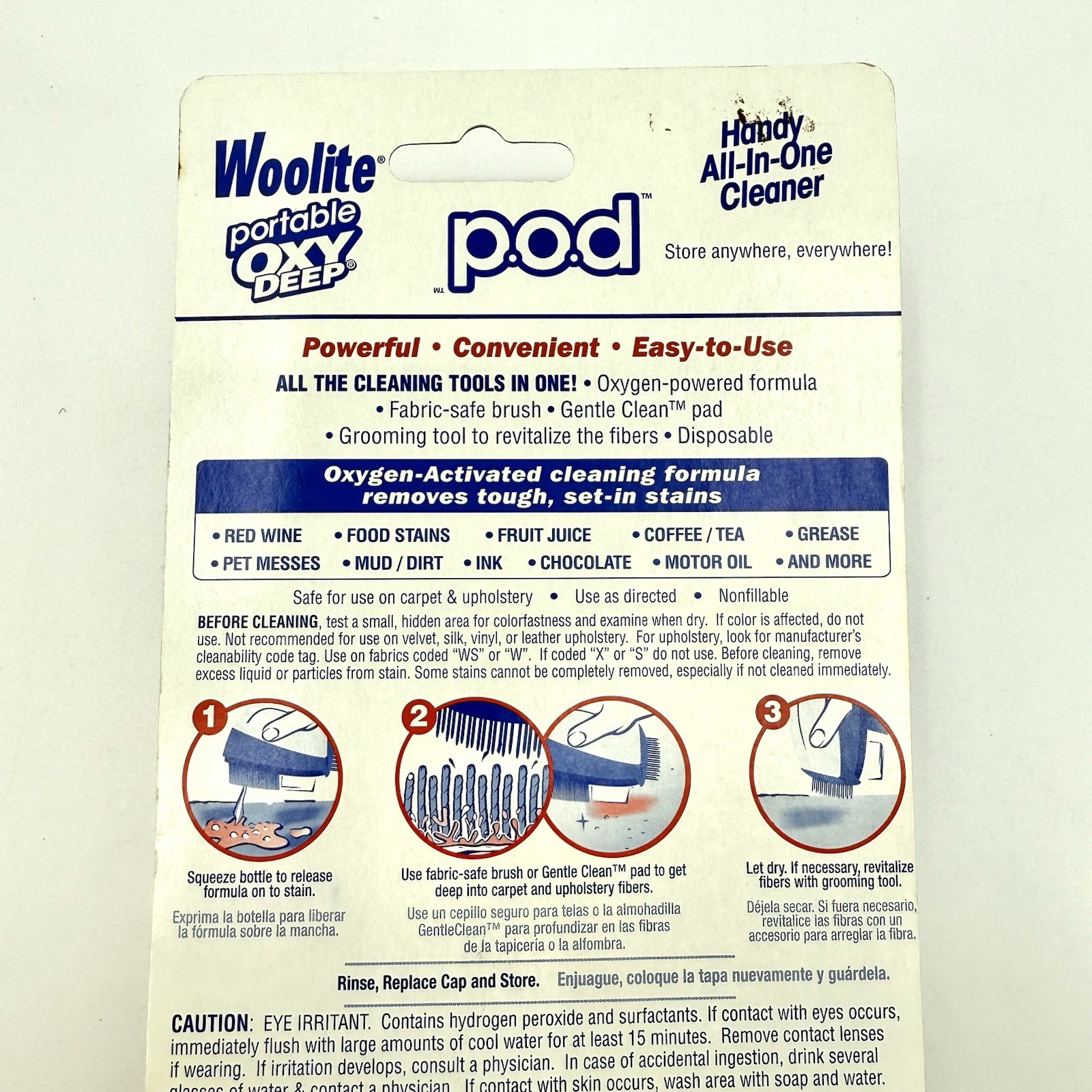 Woolite Portable Oxy Deep POD All in One Carpet & Upholstery Cleaner New Sealed