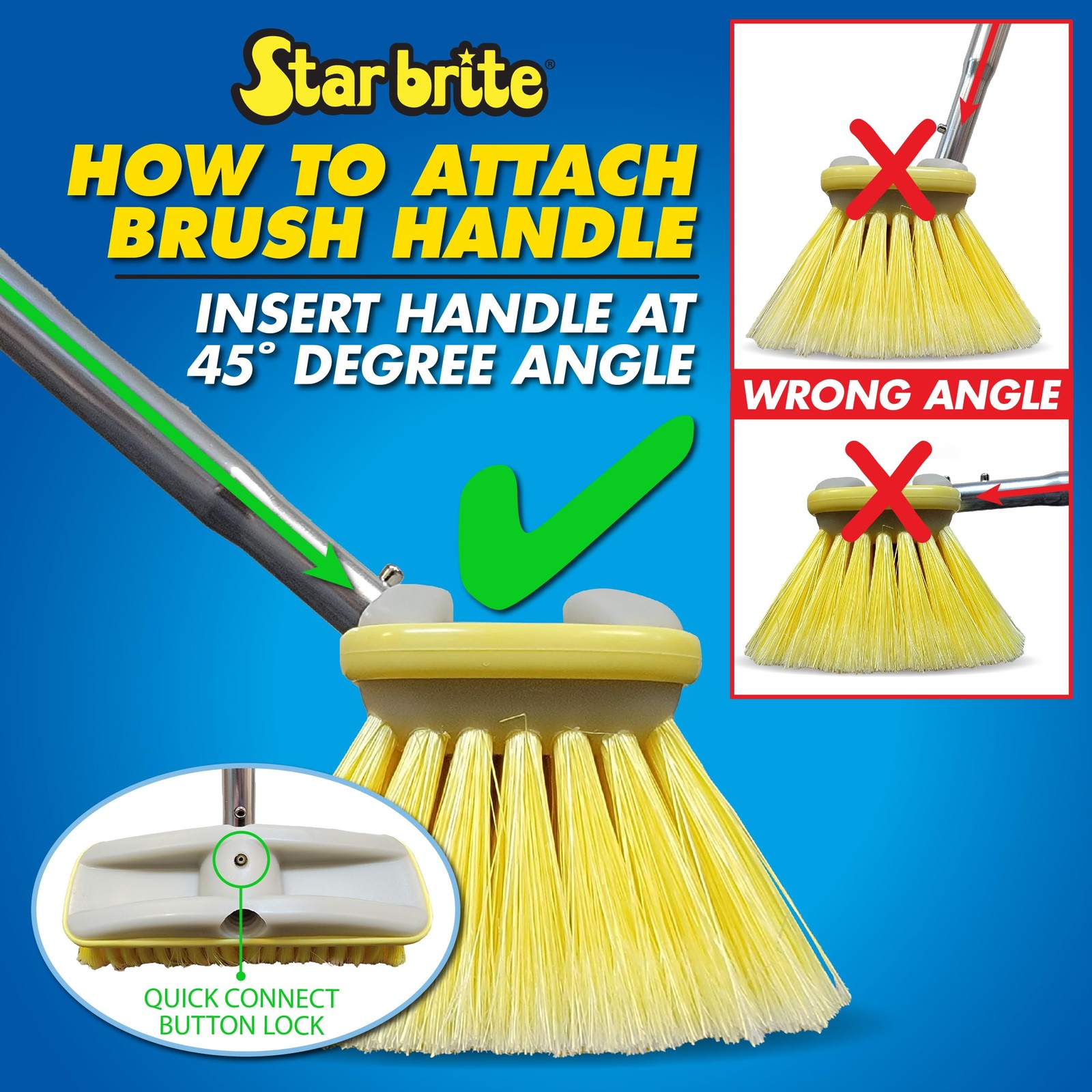 Star Brite 8 Inch Standard Soft Cleaning Brush For Boats And Outdoor Surfaces