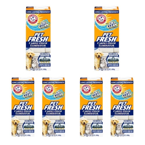 6 Pack Arm & Hammer Carpet & Room Pet Fresh Odor Eliminator 30 Ounce