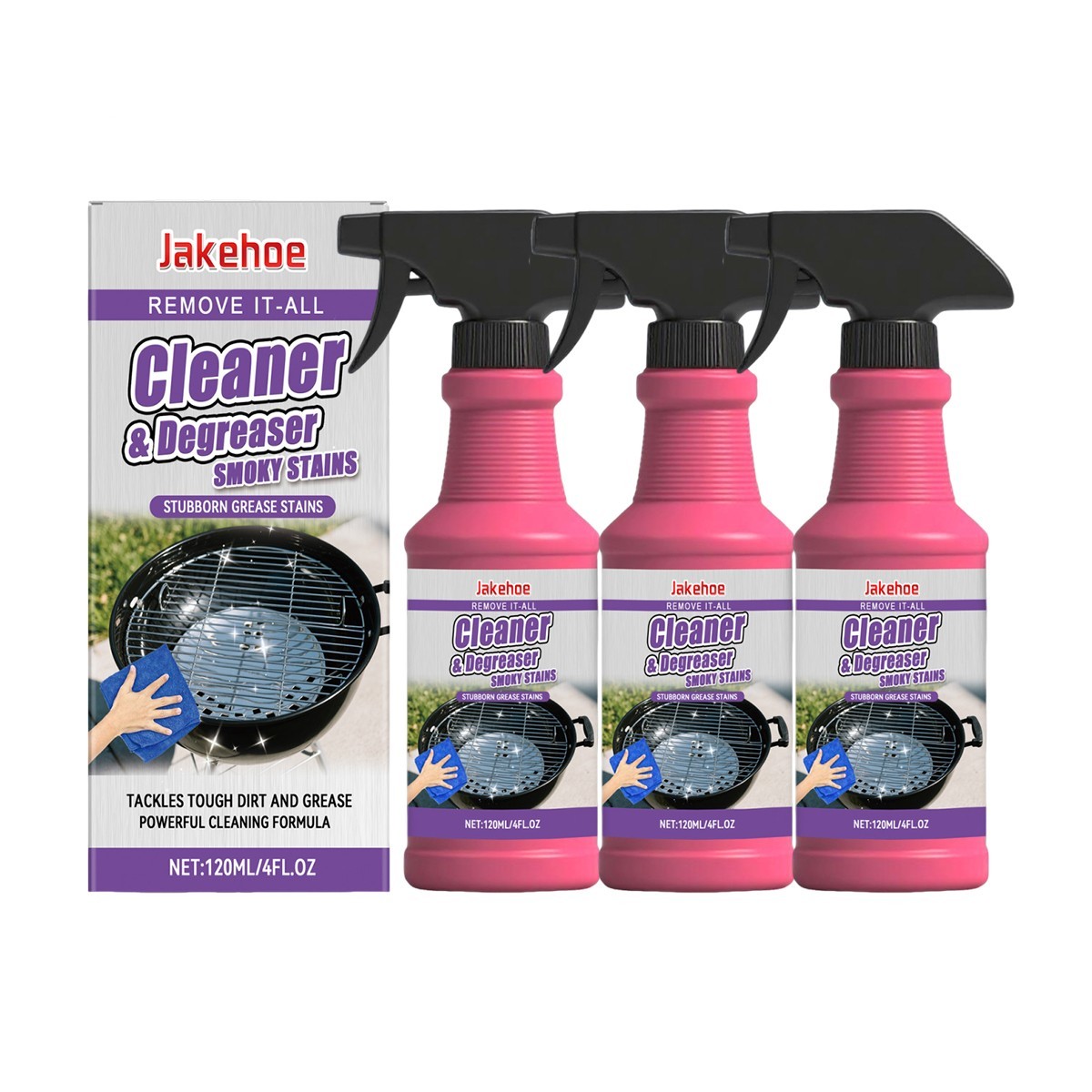 1-3X BBQ Grill Degreaser Cleaner,Fast-Acting Heavy-Duty Grill Degreaser Spray US