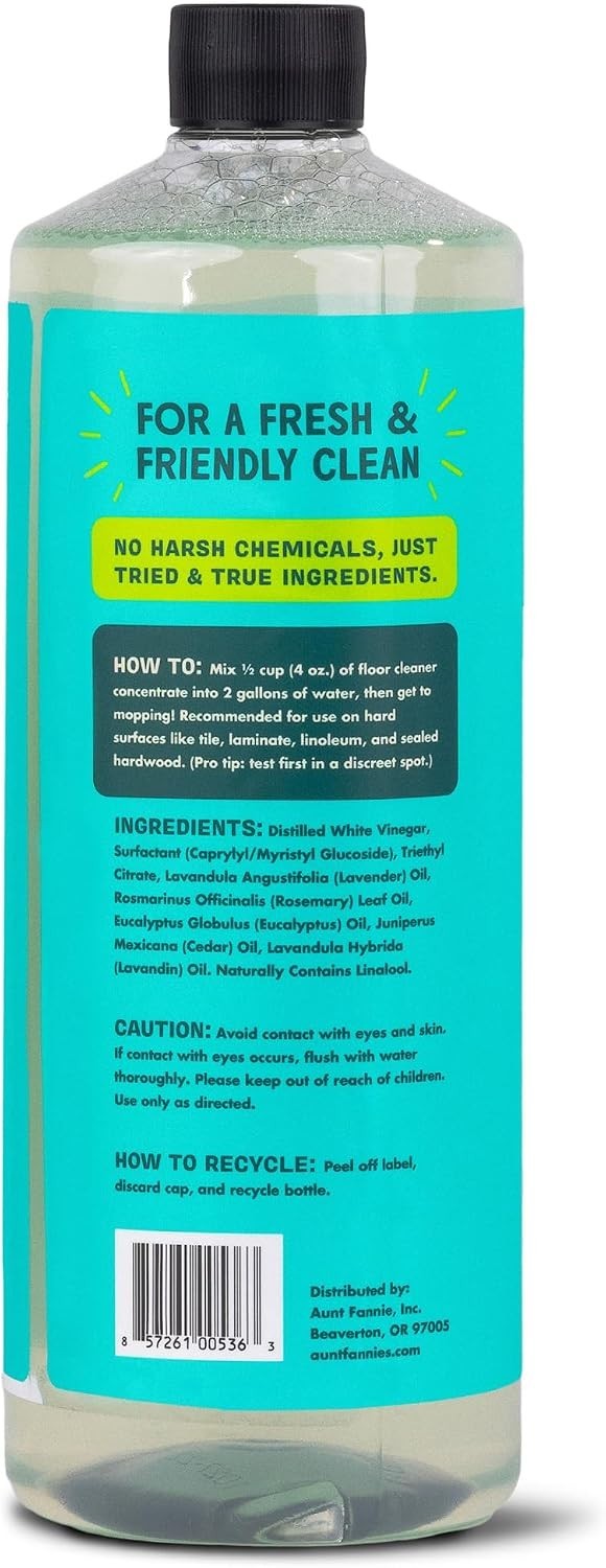 Eucalyptus Scented Vinegar Floor Cleaner – 32 oz (Pack of 6)