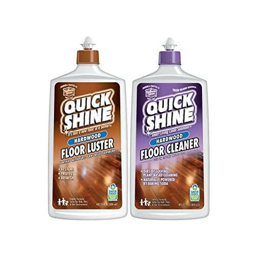 Quick Shine 2 Pack Smart Combo- Includes 1 Hardwood Floor Cleaner & 1 Hardwood