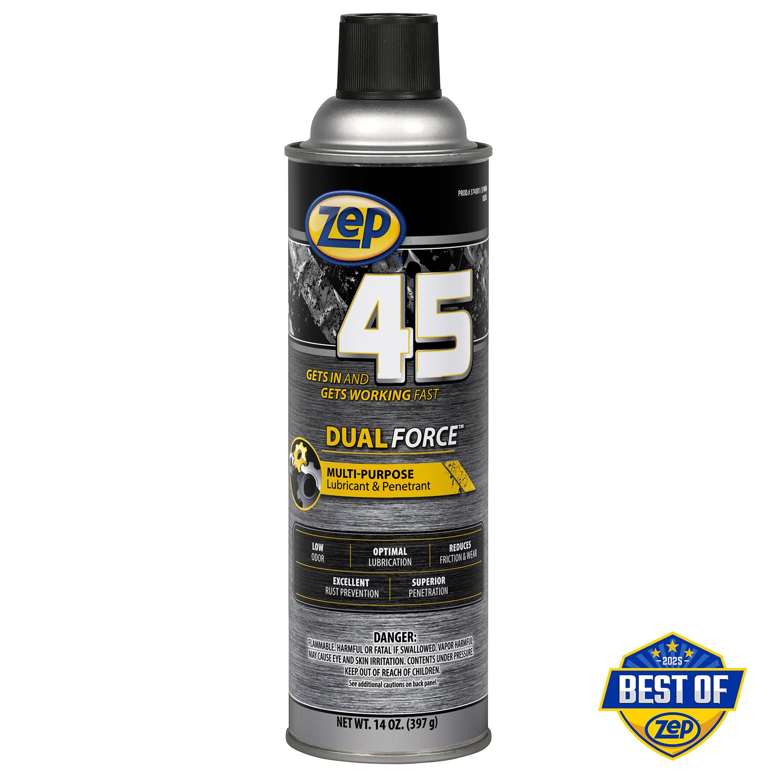 Zep 45 Dual Force Multi-Purpose Lubricant and Penetrant Aerosol – 14 oz (Case of