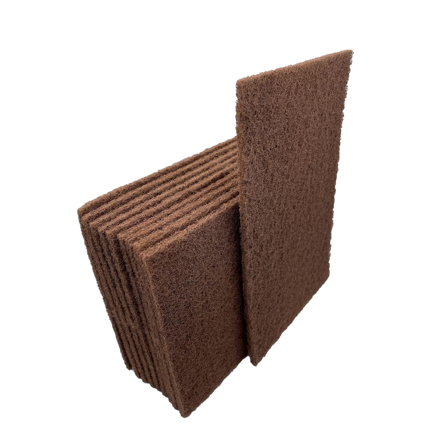 25pcs 6″ X 9″ Scuff Pads Gold Coarse Non-Woven Hand Pad 150x230mm For Cleaning