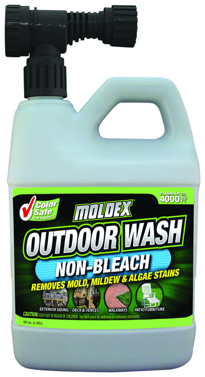 Moldex 5330 Non-Bleach Outdoor Wash, 32 oz, Liquid, Mild, Opaque White