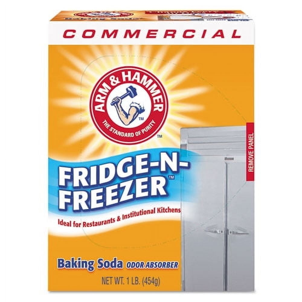 Fridge-N-Freezer Pack Baking Soda, Unscented, 16 Oz, Powder | Bundle of 2 Each
