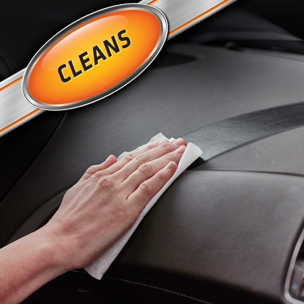 Lint-Free Orange Air Freshening Car Cleaning Wipes – 6 Pack, Auto Detailing Supp