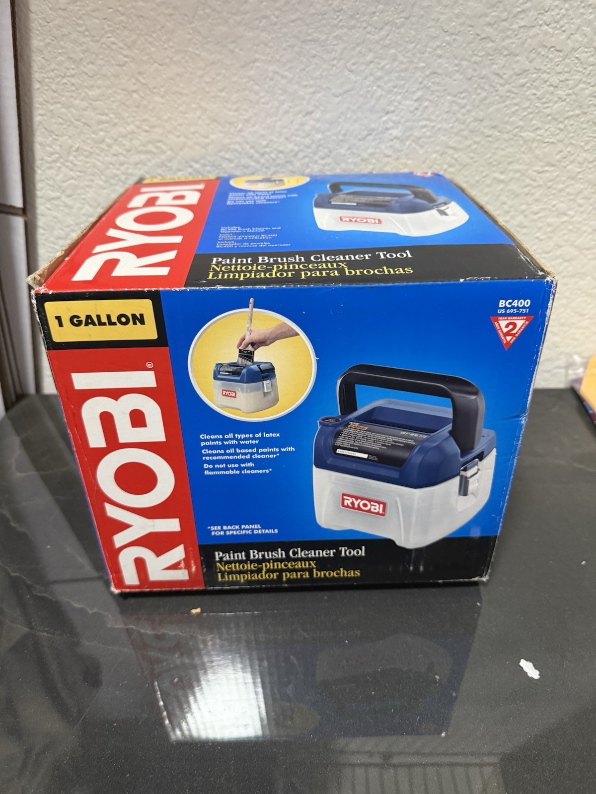 RYOBI BC400 Electric Paint Brush Cleaner Tool 1 gal UL Listed Easy-Clean