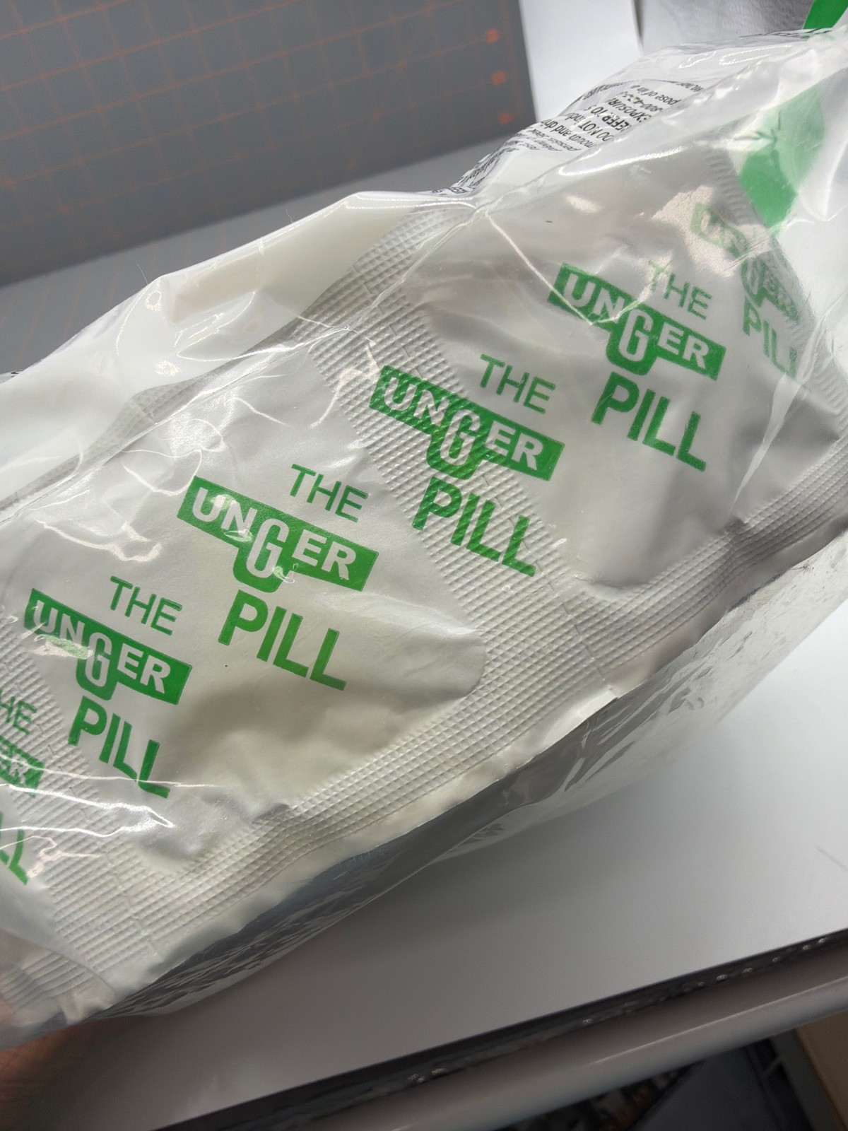 Unger The Pill Window Cleaning Tablets 100 Pack Glass Cleaner Green White