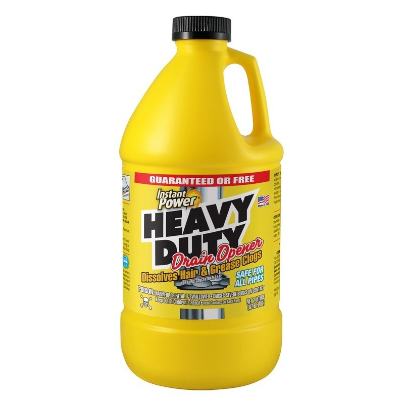 Heavy Duty Drain Opener Clog Remover Non-Acid Safe Pipes & Septic Systems New
