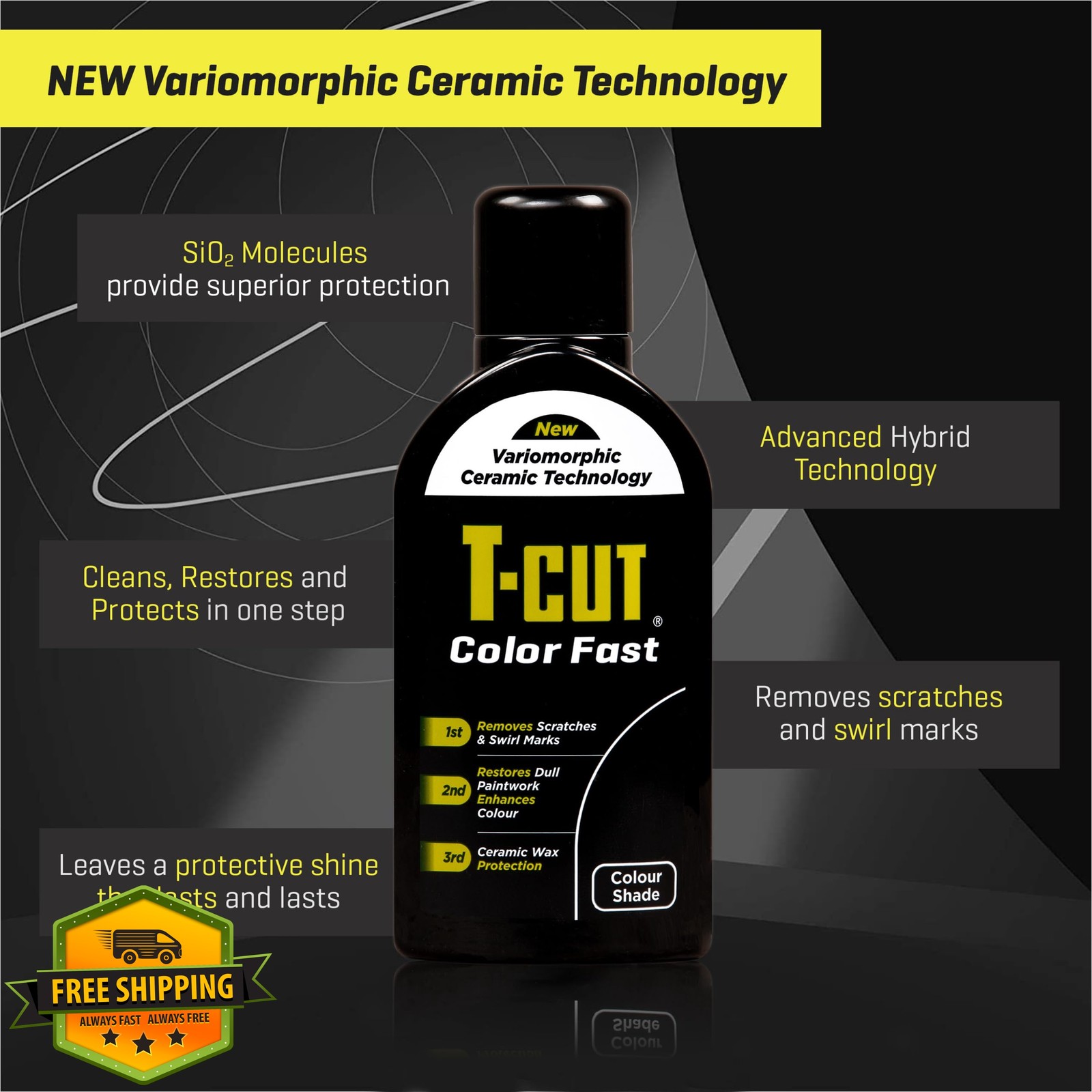 T-Cut Black Paint Restorer 17oz Scratch Remover Wax Enhancer