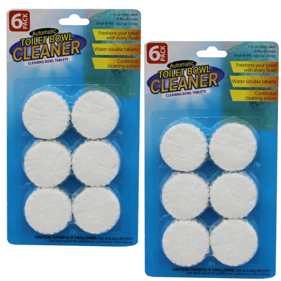 Toilet Cleaning Tablets 2 Packs of 6