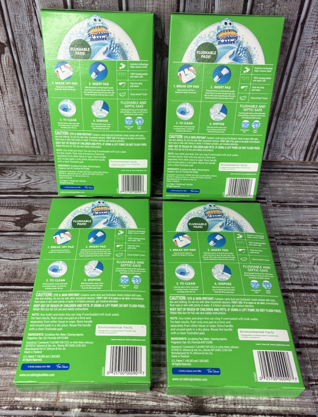 Scrubbing Bubbles Fresh Brush Flushable Refills 10 ct SEALED Citrus (Lot Of 4)
