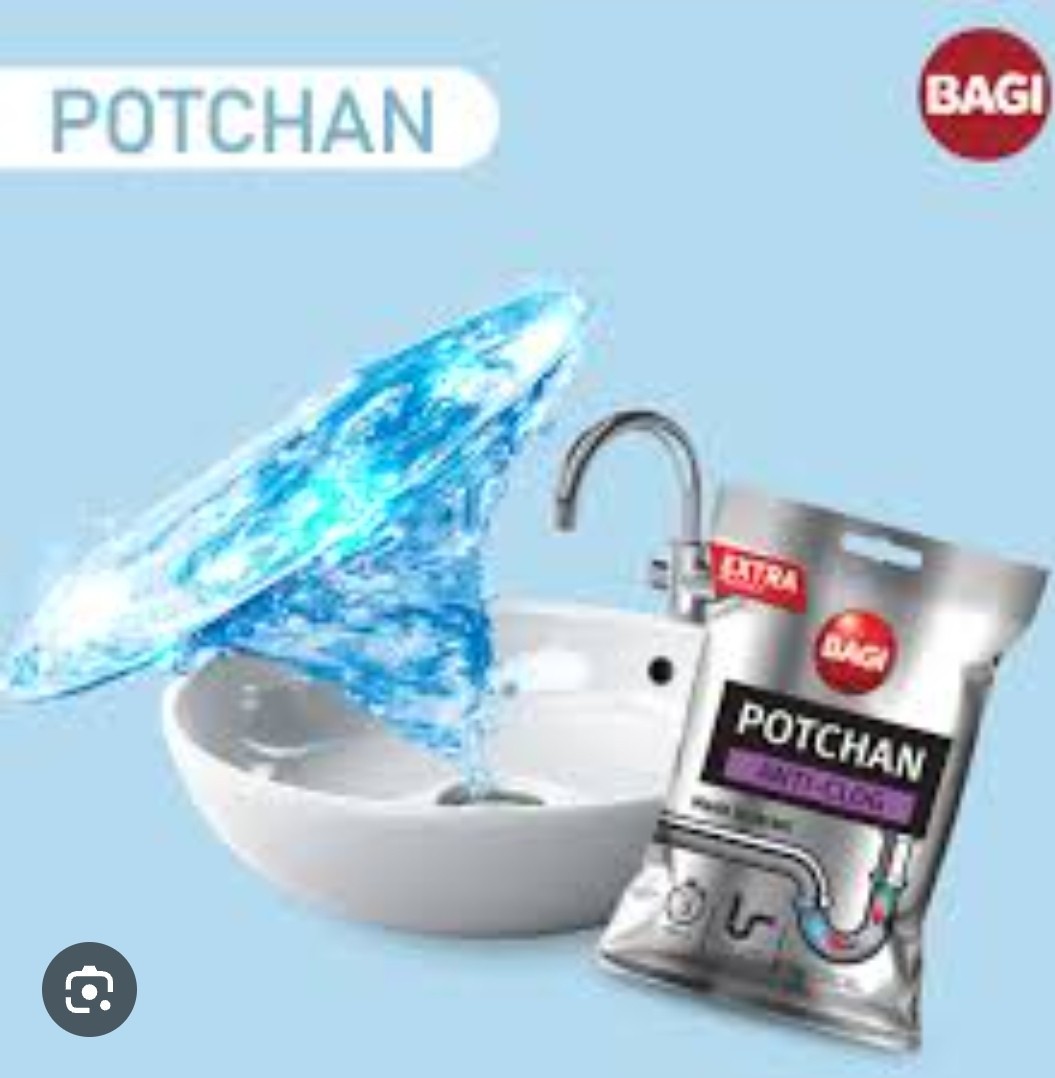 Bagi Potchan Anti-Clog 70g Granules For Blocked Drains & Sewers Kitchen & Bat