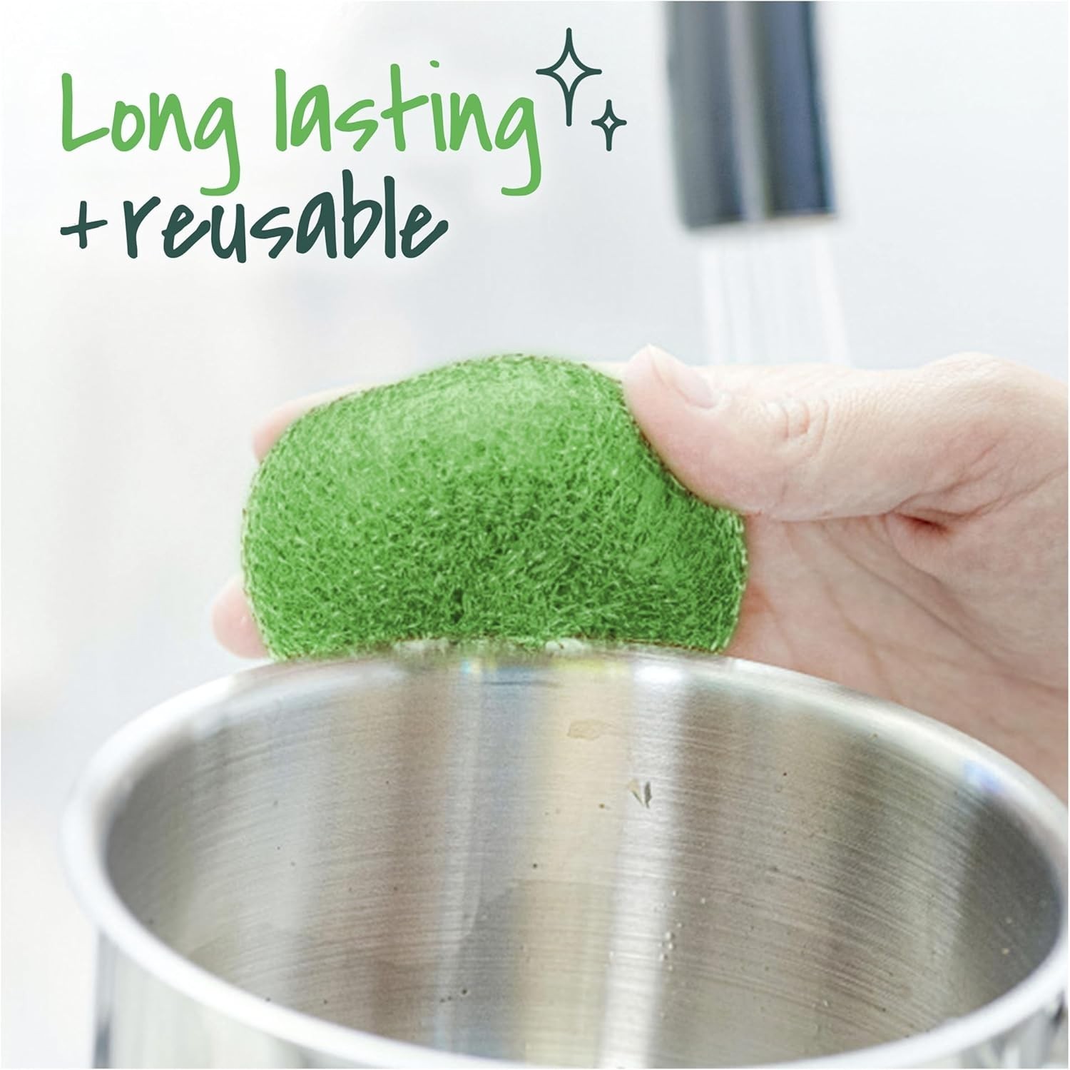 Scotch-Brite Non-Scratch Plastic Scrubbing Pads, Cleans Dishes 3 Scrubbing Pads.
