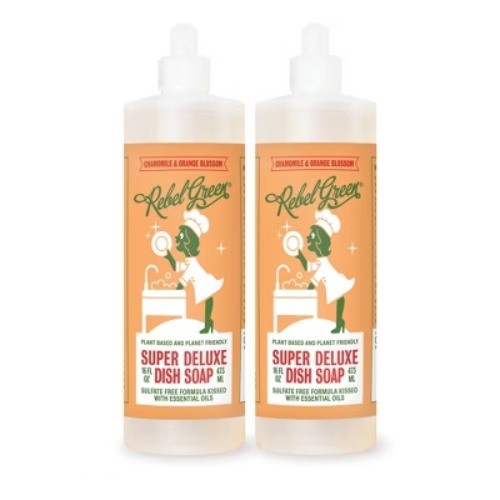 Rebel Green Liquid Dish Soap – Orange Chamomile – 2ct