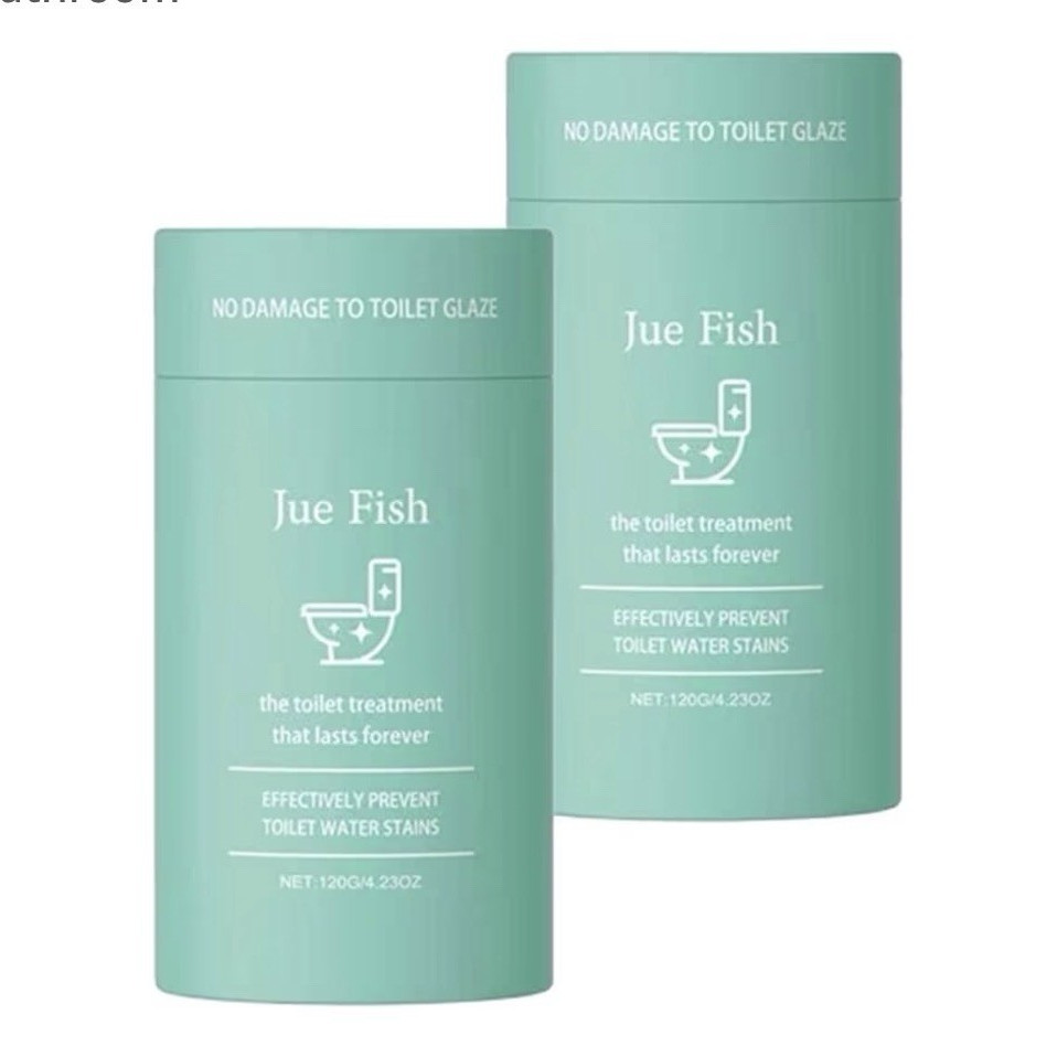 Jue Fish Toilet Cleaner Blocks 2 Pack 120g Each, Bleach-Free