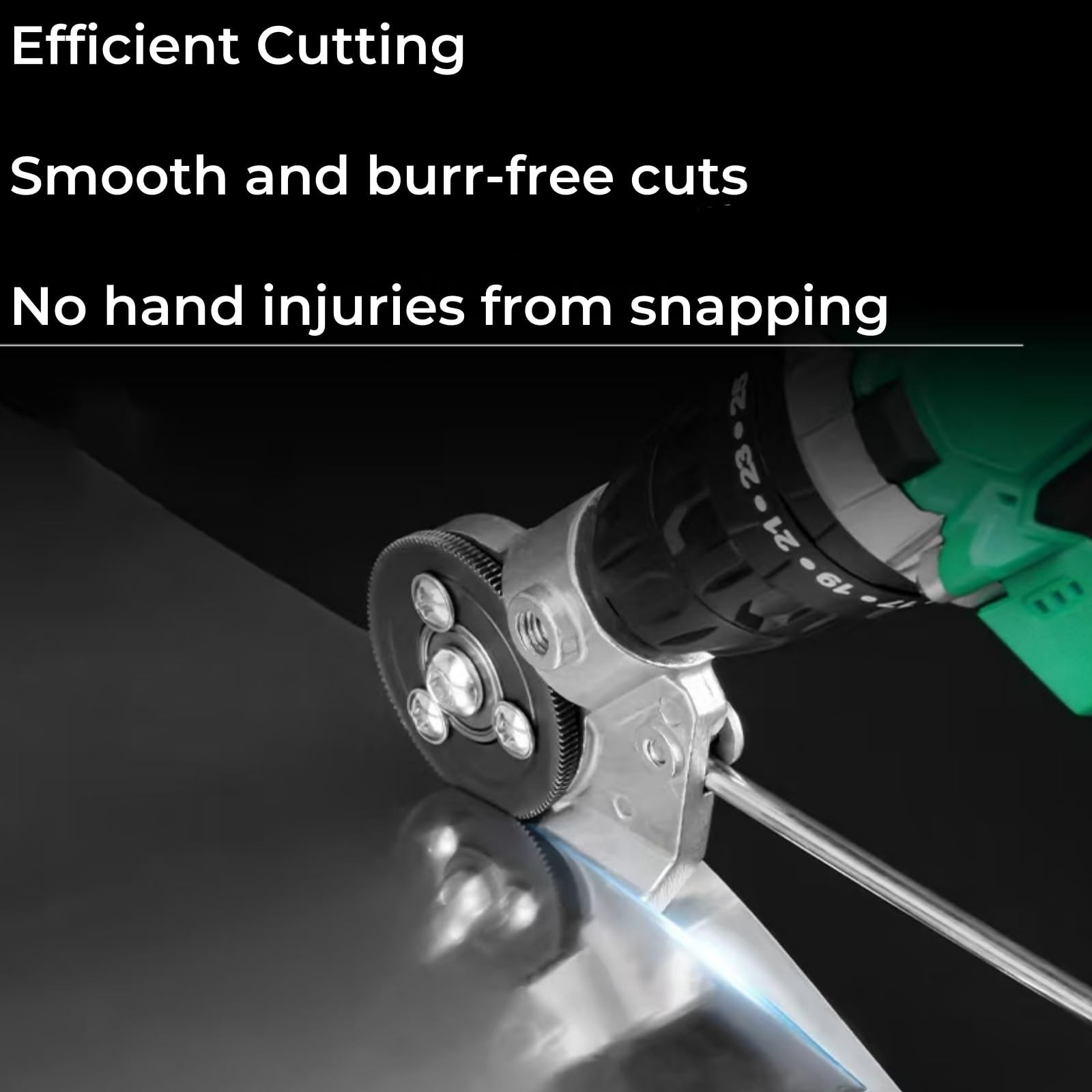 Sheet Metal Shear – Efficient Drill Attachment for Cutting Flat Metal Sheets, Hi