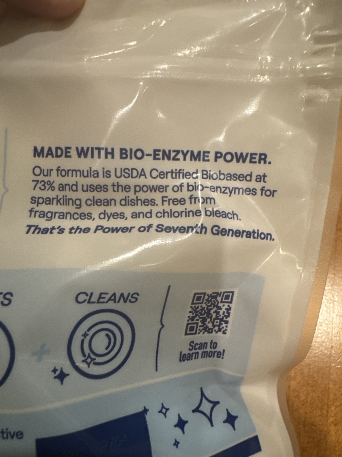 Seventh Generation Triple Action Clean Dishwasher Detergent Tabs Packets – 38ct