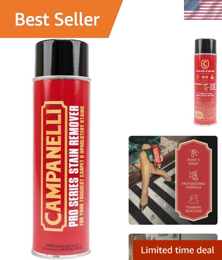Campanelli Pro Series Stain Remover Point & Spray Carpet & Upholstery Cleaner…