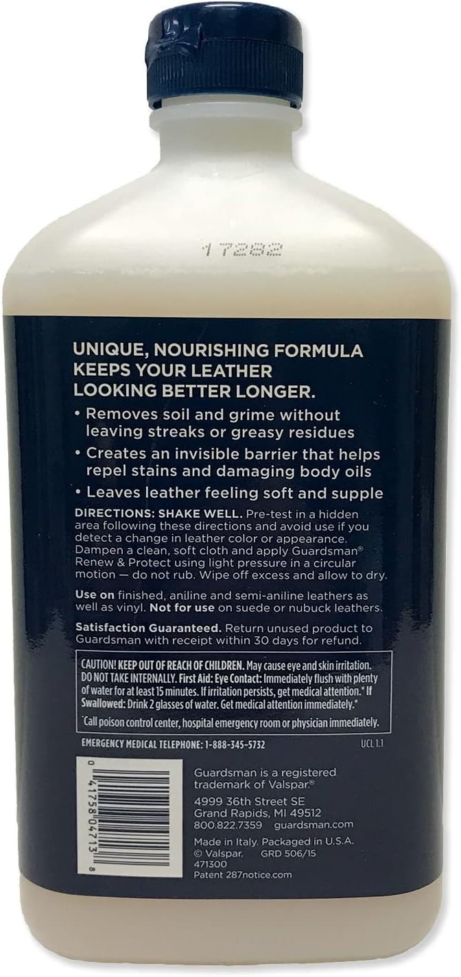 16 oz Guardsman Renew & Protect Leather Cleaner, Conditioner, and ⭐️⭐️⭐️⭐️⭐️