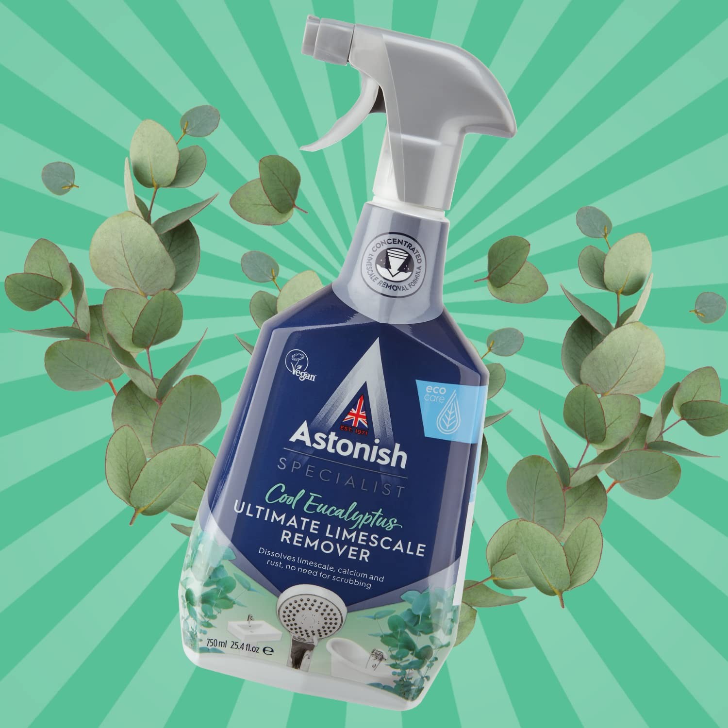 Astonish Specialist Ultimate Limescale Remover Cool Eucalyptus No Scrub Cleaner