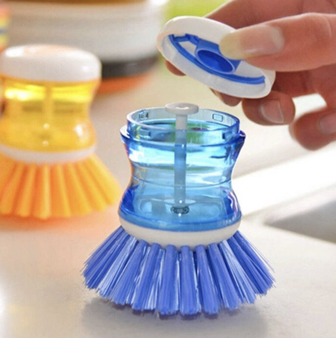 Cleaning Dish brush, Kitchen brush,Good Grips Soap Dispensing Palm Brush.