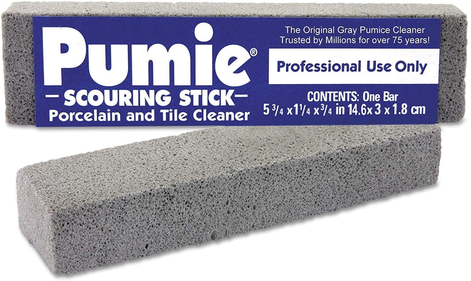 Pumice Scouring Stick Toilet Bowl Cleaner Rust Grills Tubs Oven 5 3/4 Inch Heavy