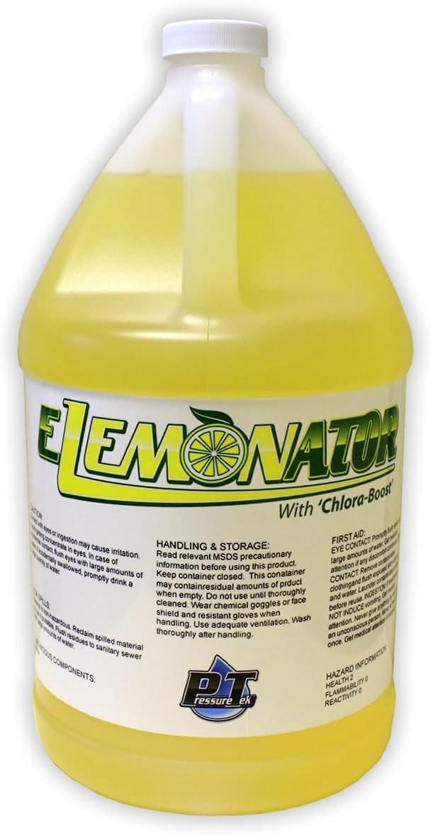 Elemonator with Chlora-Boost (1G) Liquid House Wash Surfactant for Siding, Roof