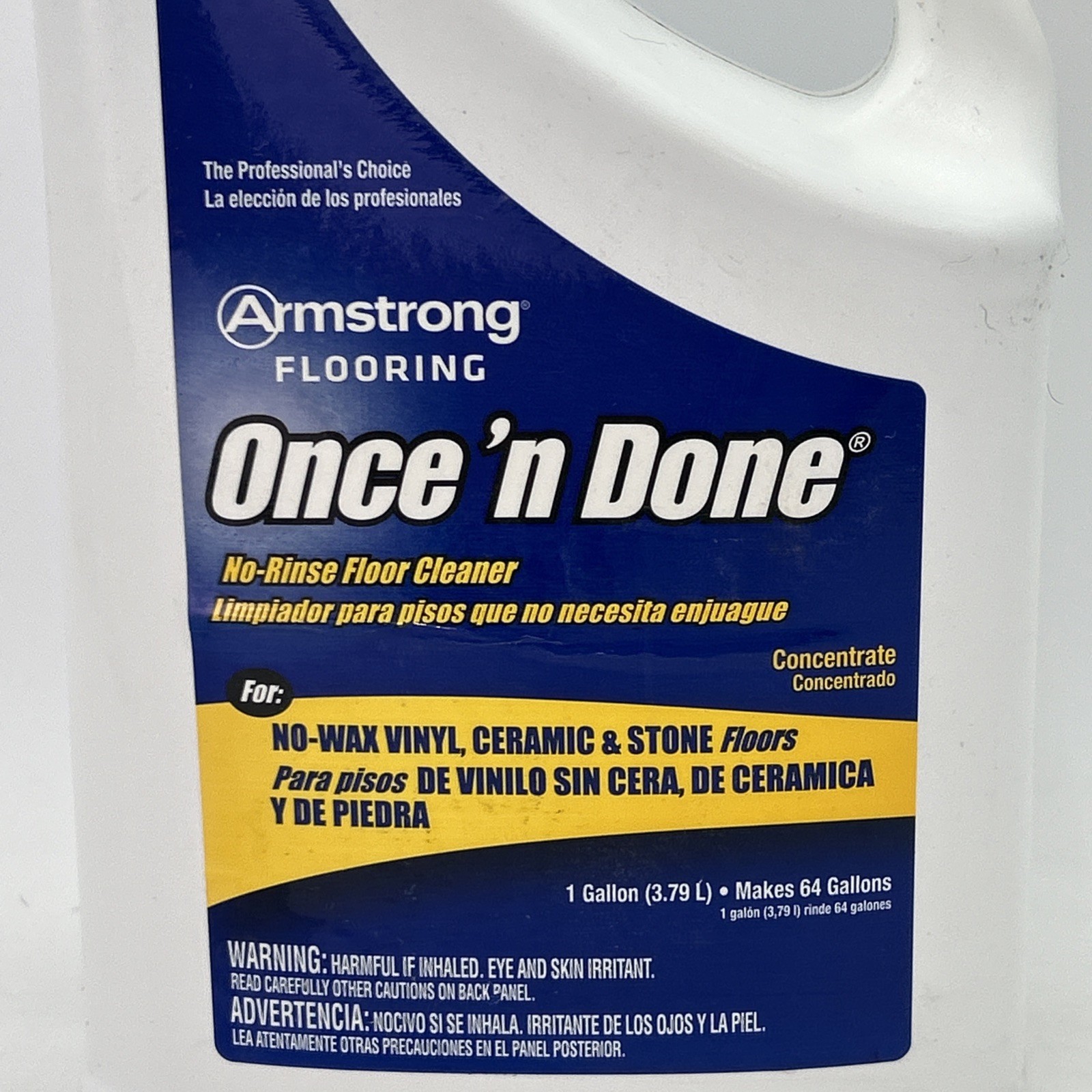 Armstrong 330408 Once ‘N Done Concentrated Floor Cleaner, 1-Gallon