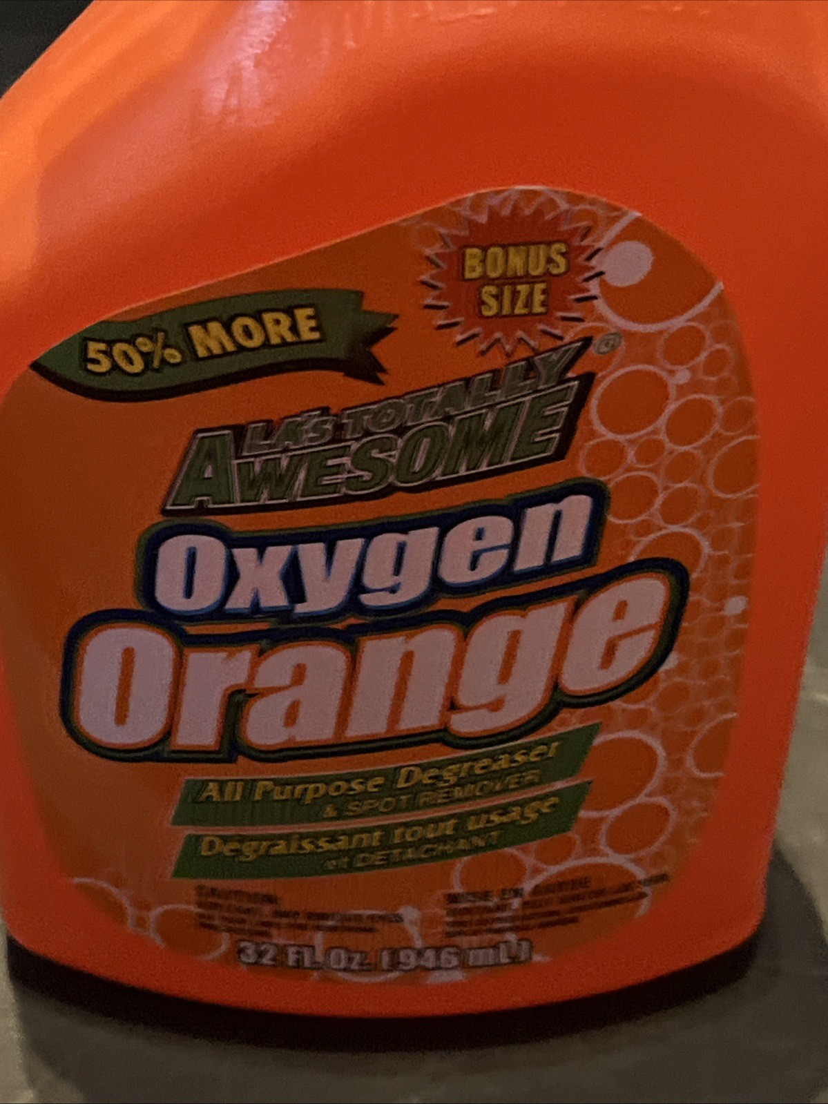 Oxygen Orange Degreaser 32oz LA’s Totally Awesome NEW 50% More Bonus QTY 1