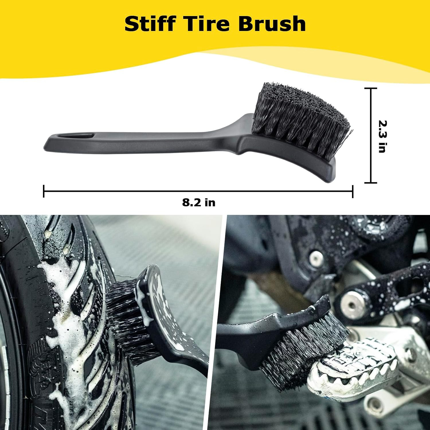 Ultimate Motorcycle Cleaning Kit: 6 Essential Brushes & Microfiber Towel