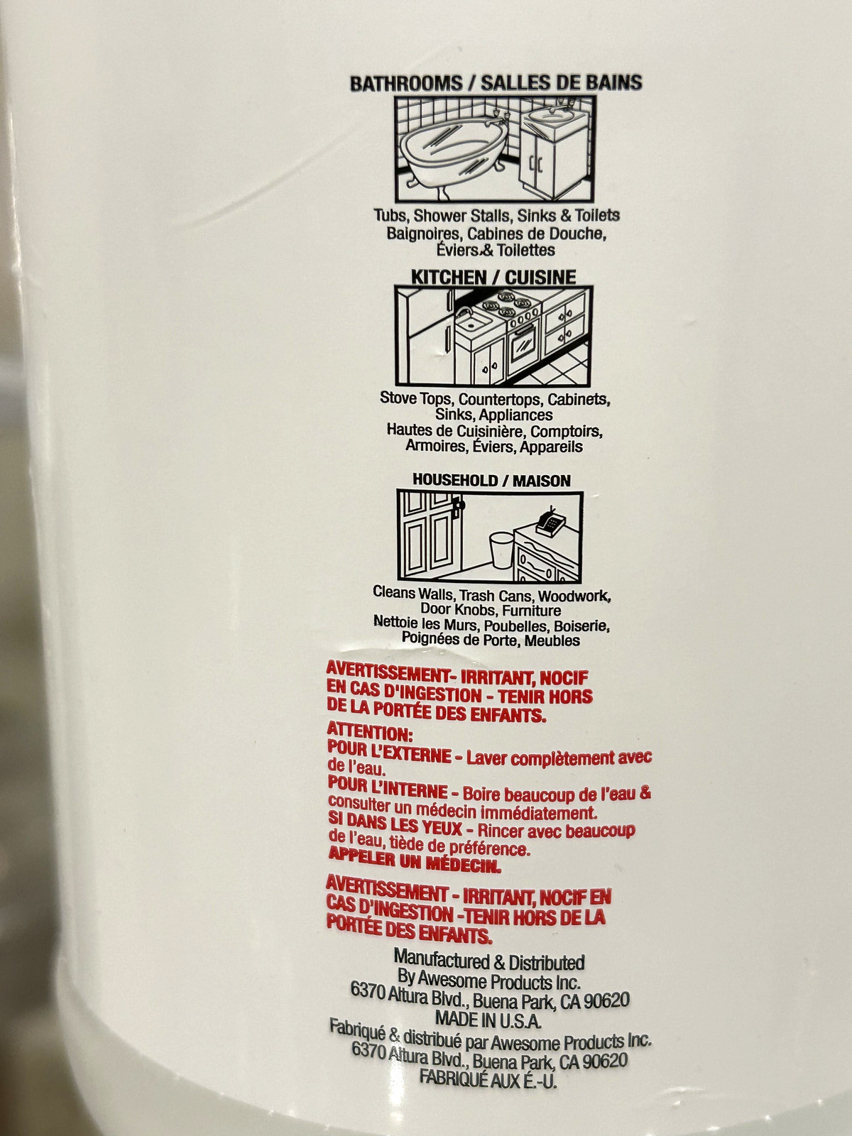 LA’s Totally Awesome Clear Ammonia 64 oz / 1892 mL