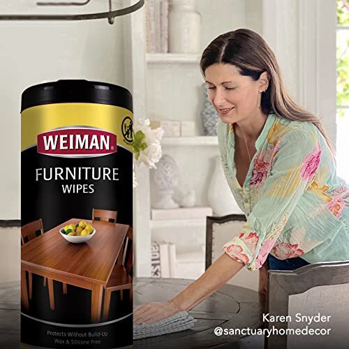 Weiman Wood Cleaner and Polish Wipes – Clean, Polish & Protect Assorted Sizes