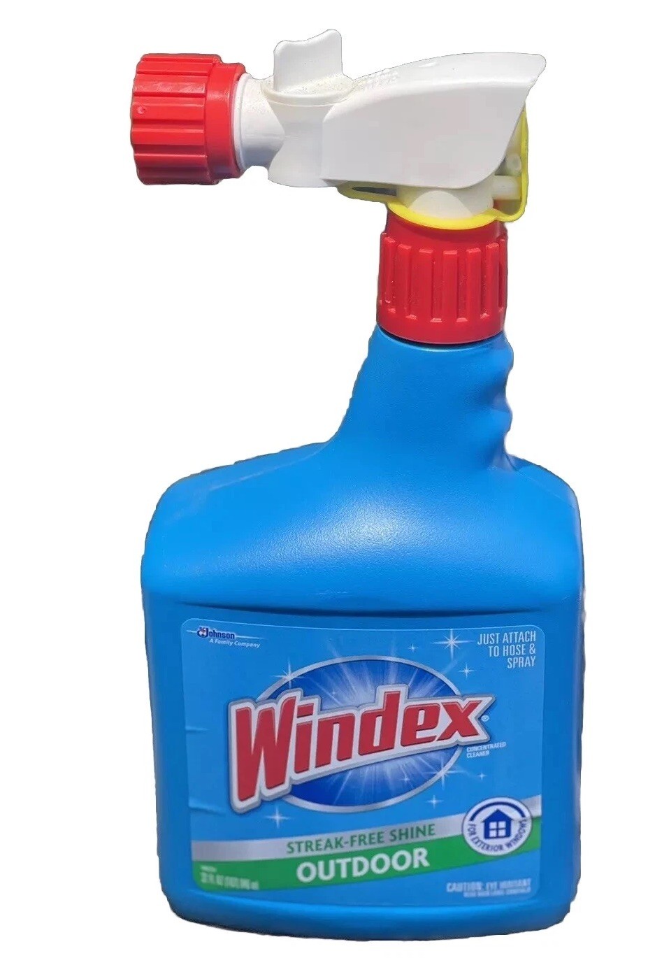 Windex OUTDOOR Glass Cleaner 32 oz. Hose Spray Streak-Free Shine Patio NEW