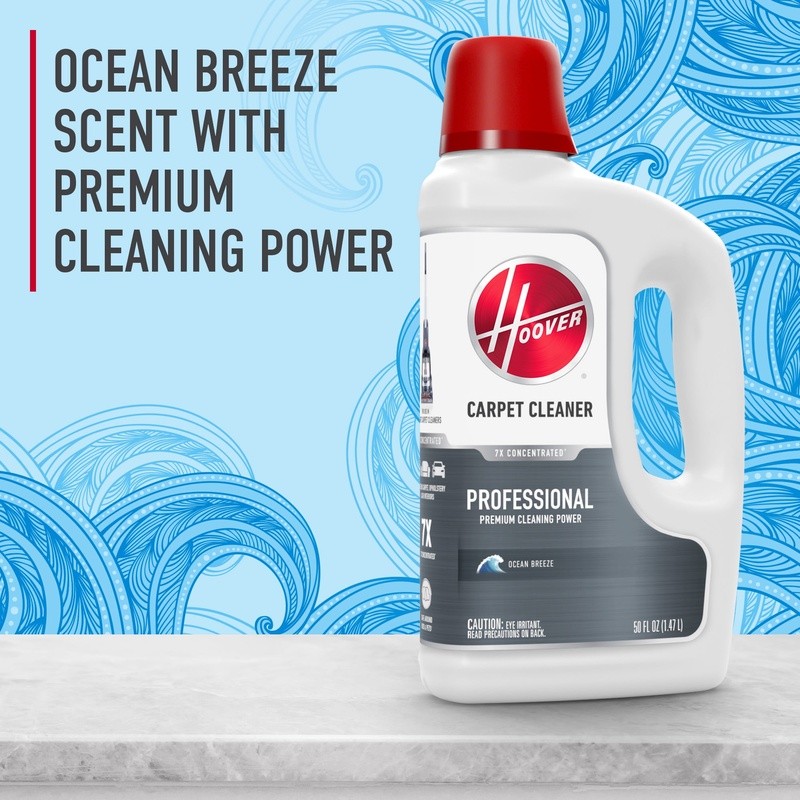 Carpet Cleaner Solution 50oz Deep Cleaning Ocean Breeze 7X Concentrated New