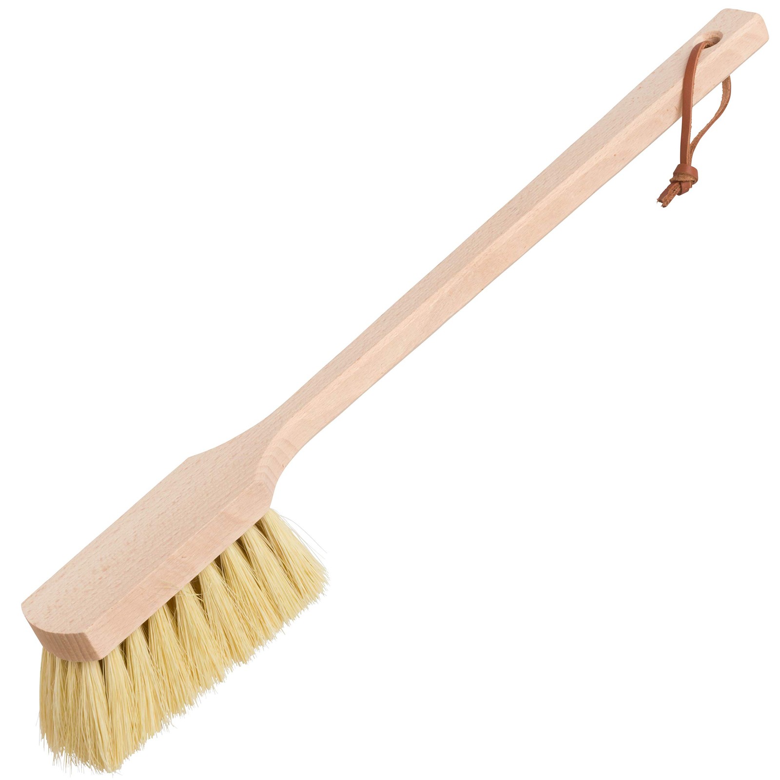 Wheel Brush, Extra-Long Handle, Beechwood and Durable Tampico Fiber, 17-3/4 i…