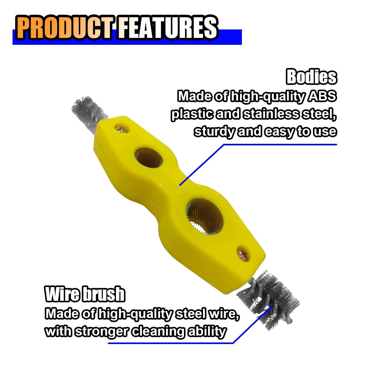 4 in 1 Car Battery Terminal Cleaner, Car Battery Post Cleaner, AntiRust Car B…
