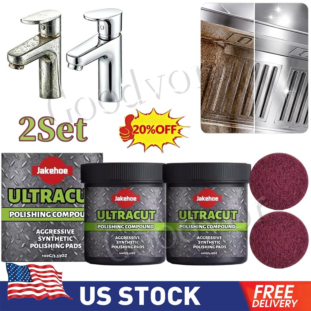 2Pack Surface Restoration Polish With Pad, Ultracut Polishing Compound ~20% OFF