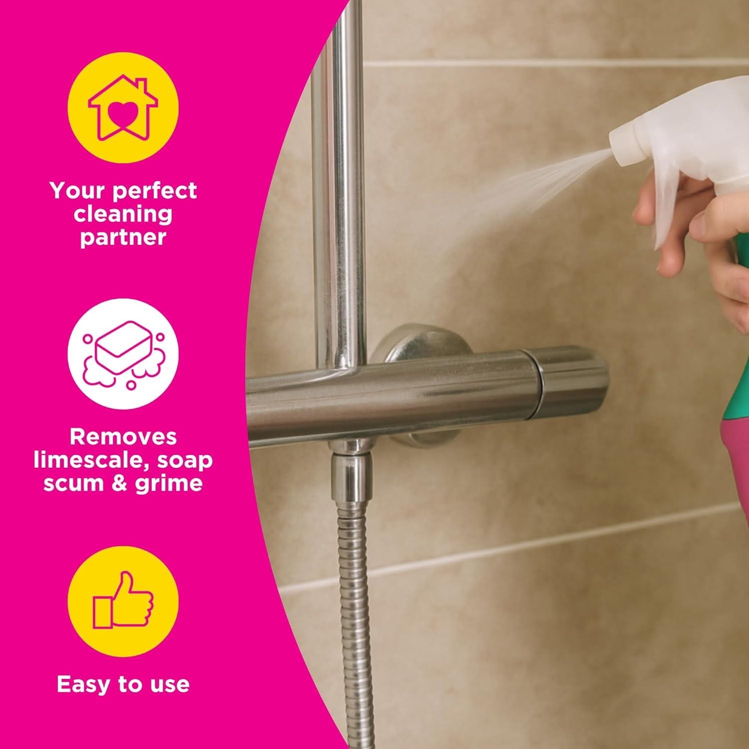 The Pink Stuff Daily Shower & Shine Cleaning Spray, 30oz – 824985