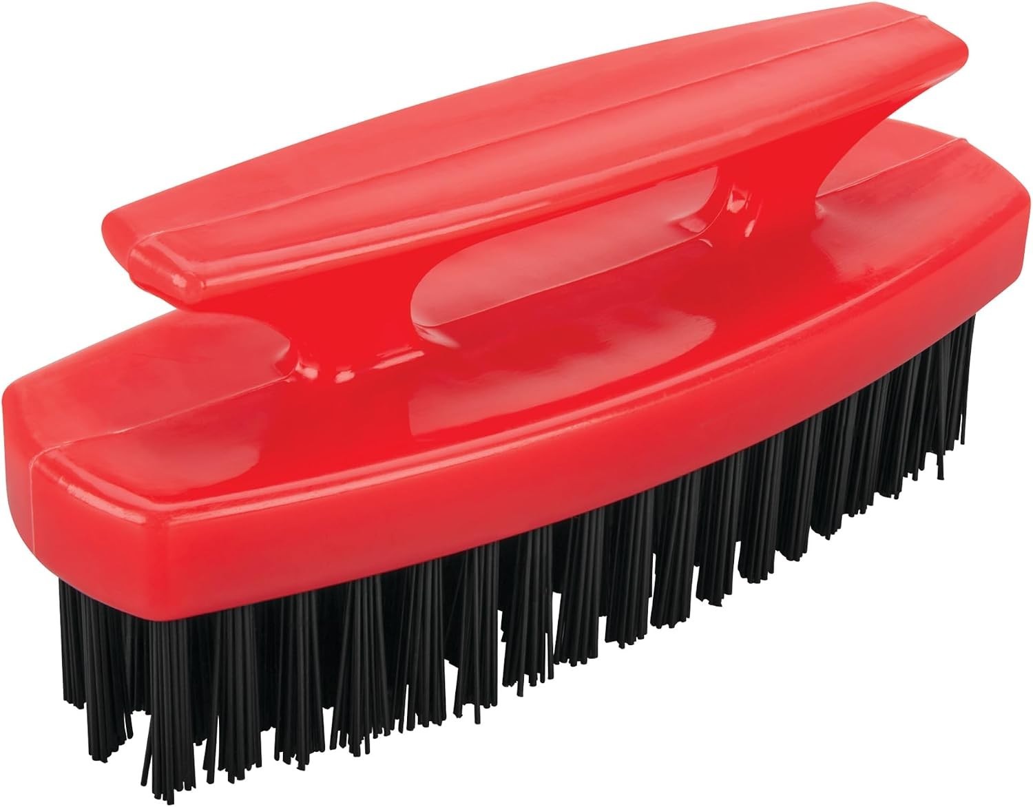 Durable Nylon Bristle Scrub Brush with Comfort Grip for Nail and Hand Cleaning