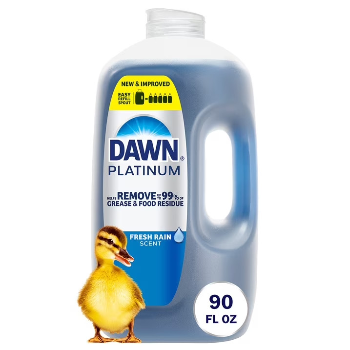 Dawn Platinum Dishwashing Liquid Dish Soap Refreshing Rain (90 oz) FREE SHIPPING