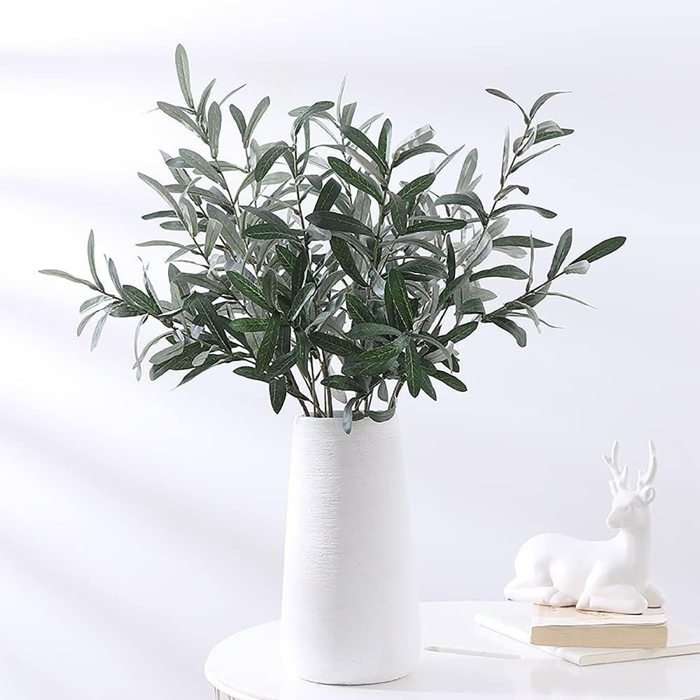 Szjias Olive Branches for Vases Faux Olive Branch Fake Olive Tree Branches Olive