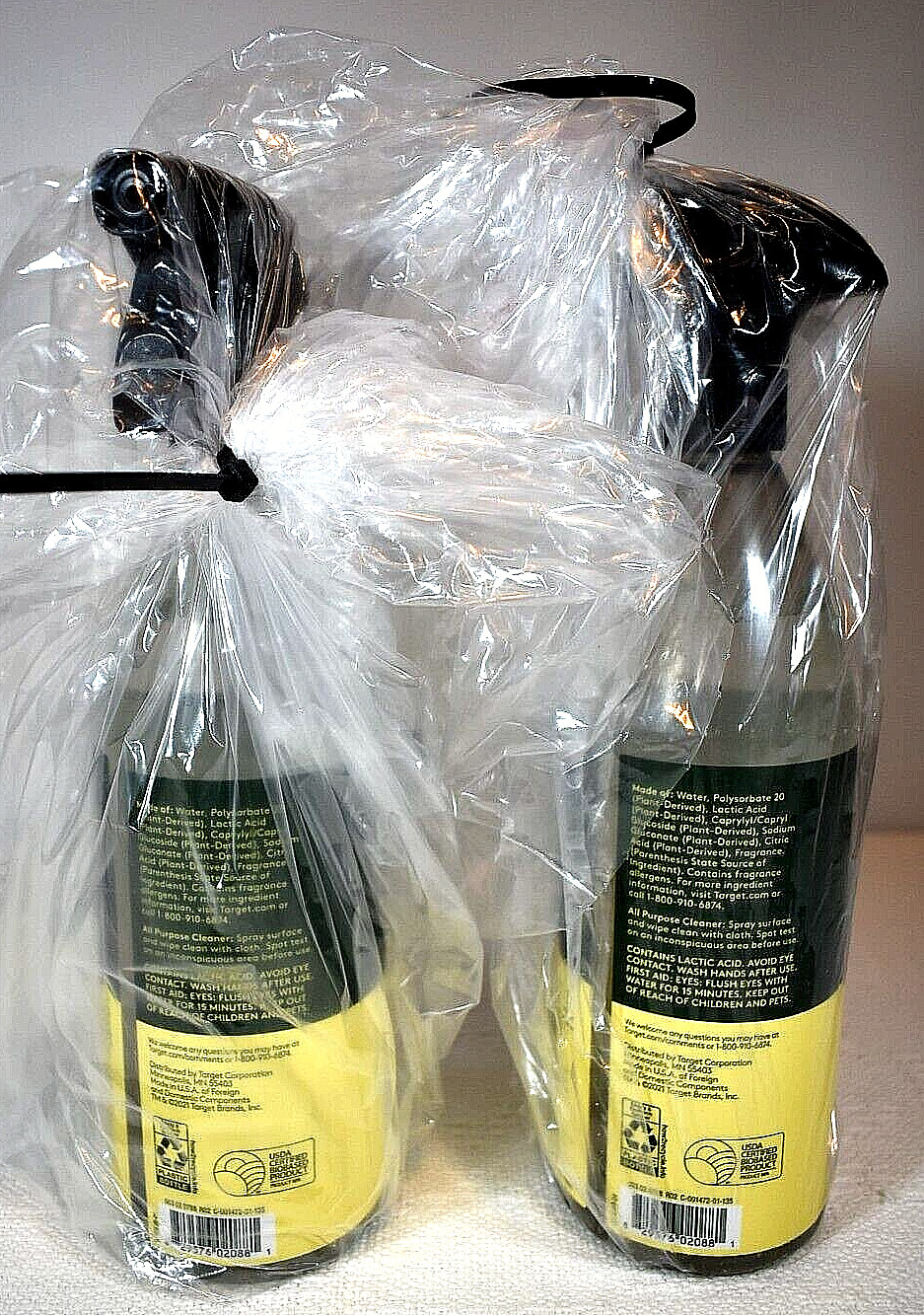 EVER SPRING All Purpose Cleaner Lemon Mint Scent – 2 Spray Bottles 28oz Each