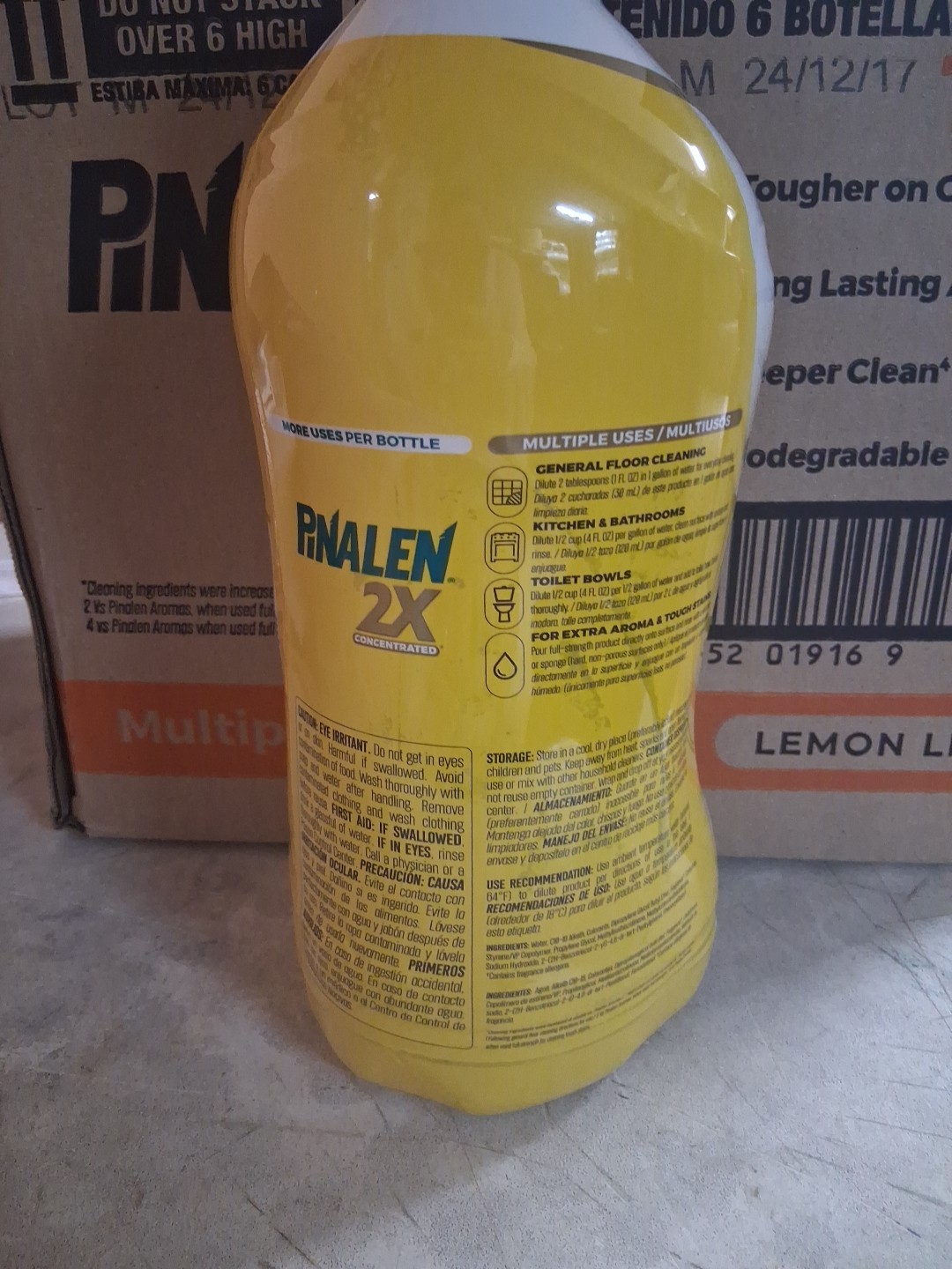 Pinalen 2x Concentrated Multipurpose Cleaner Lemon Lift