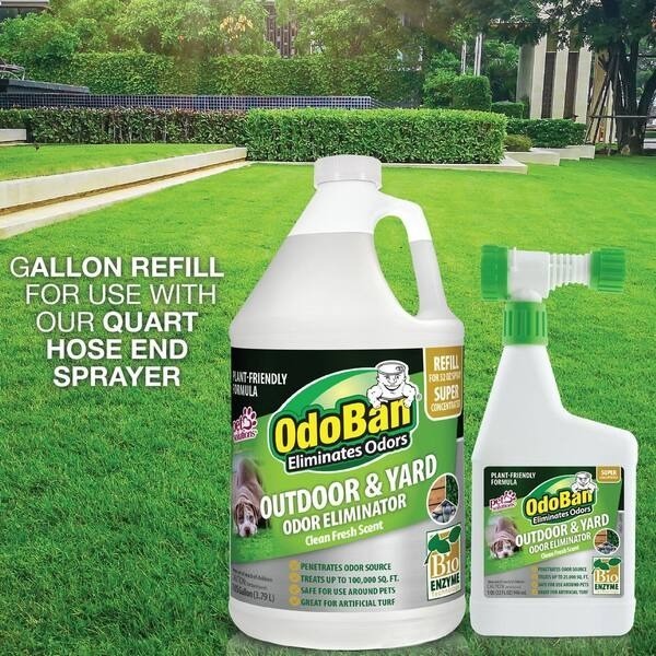 OdoBan 1 Gal. Outdoor and Yard Odor Eliminator Refill (2 Pack)