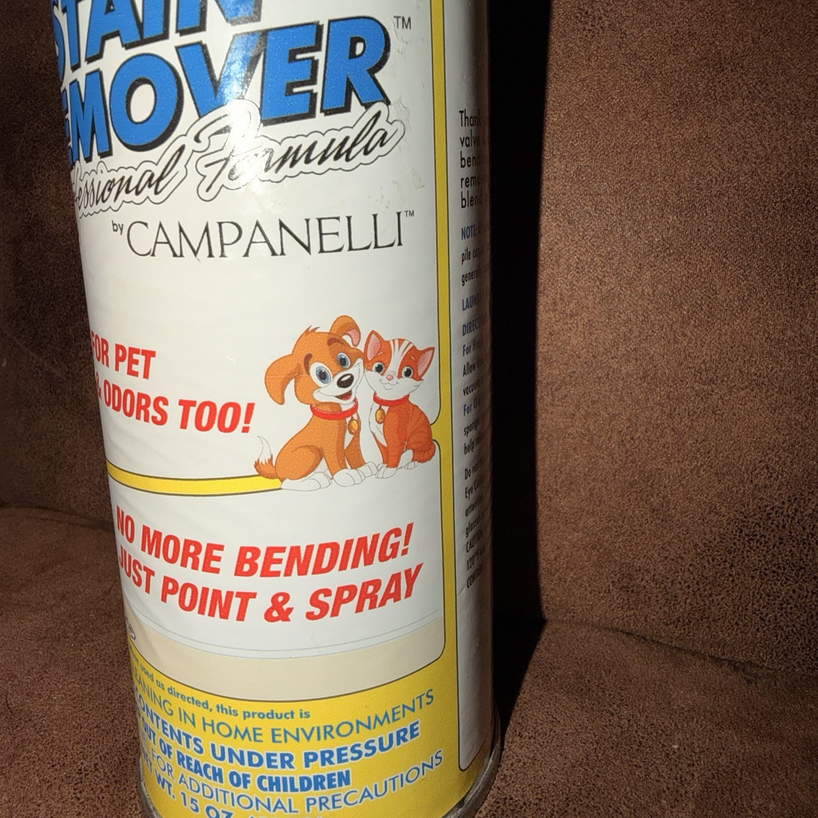 Campanelli Professional Stain Remover Point & Spray 15Oz Blue & white bottle New