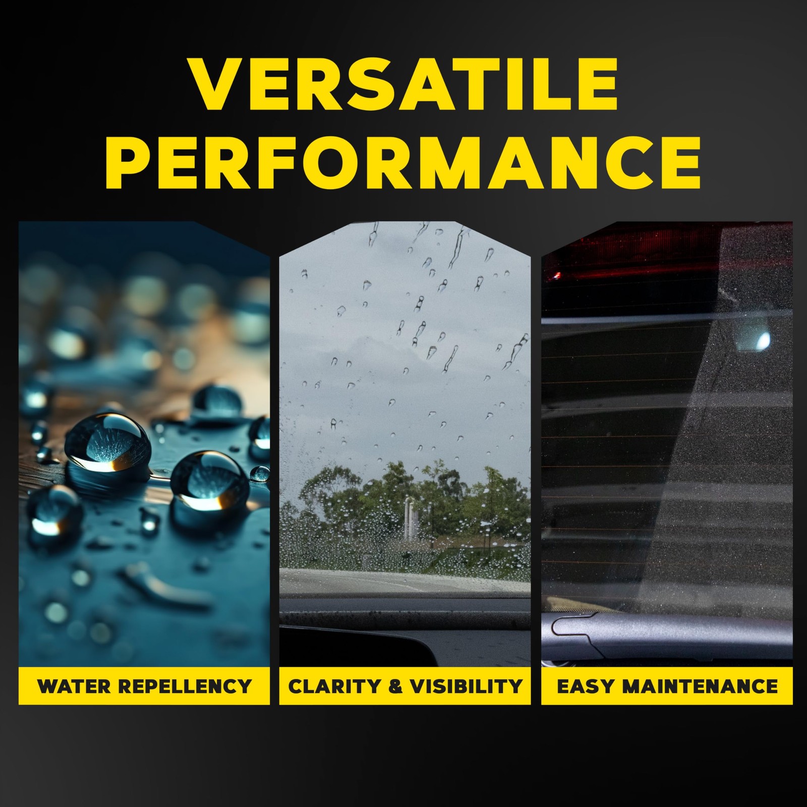 Glass Cleaner Water Repellent Hydrophobic StreakFree Exterior 16oz